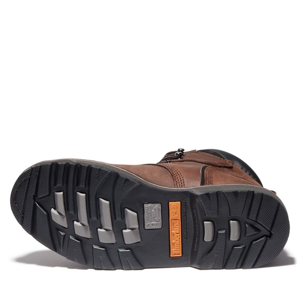 Bocanci De Muncă Timberland Barbati Maro - Pro® Pit Boss 6\" Soft Toe - Romania - ZWHMKG470